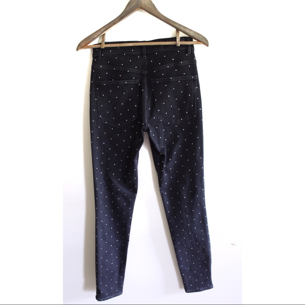 Express MidRise Rhinestone Sparkle Stud Skinny 2 4 - Picture 9 of 10